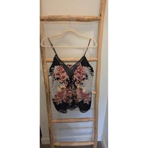 Y2K Medium Japna Lounge Satin and Lace Camisole Cami Fairycore Fairy Grunge